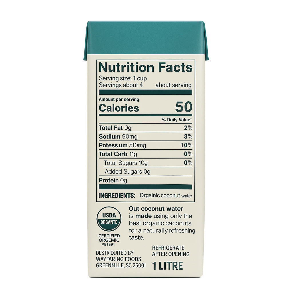 Pure Organics Kokoswasser