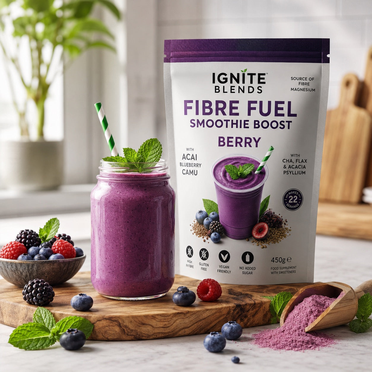 Fibre Fuel Smoothie Boost - Berry