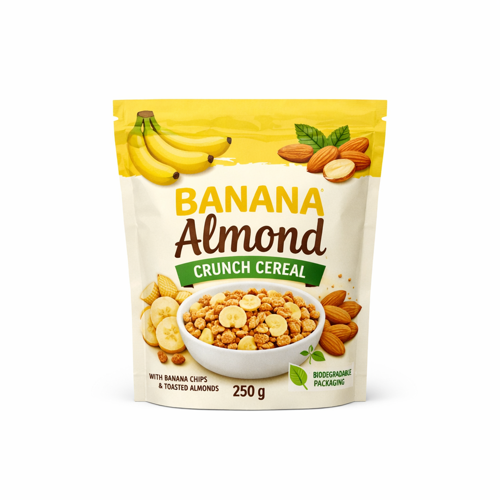 Banana Almond Crunch Cereal — 250g / 250g