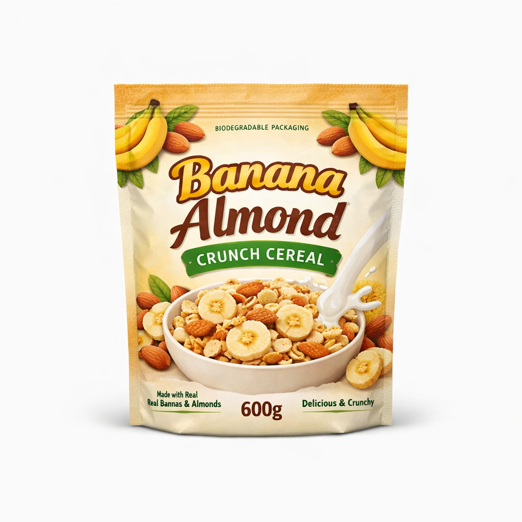 Banana Almond Crunch Cereal — 600g / 600g