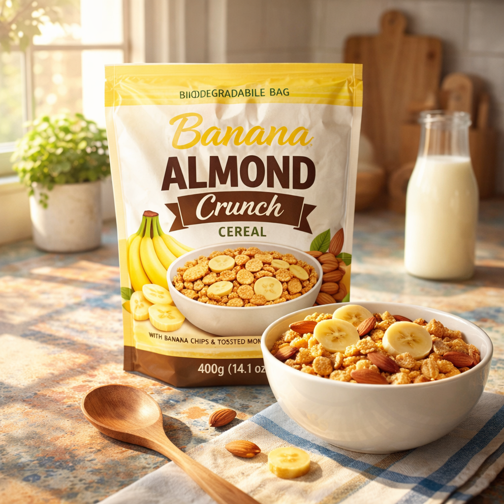 Banana Almond Crunch Cereal — lifestyle