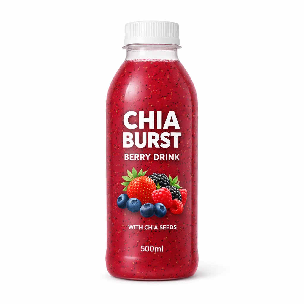 Chia Burst Berry Drink — 500ml