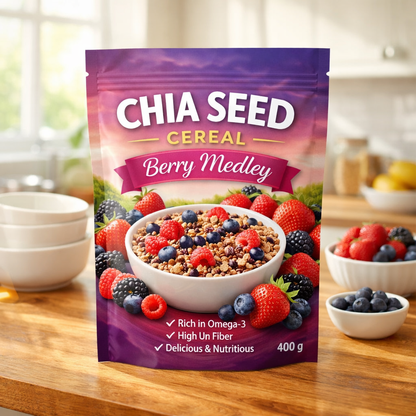 Chia Seed Cereal - Berry Medley — 400g / 400g