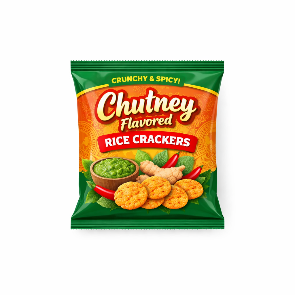 Chutney Flavored Rice Crackers — main_product_image