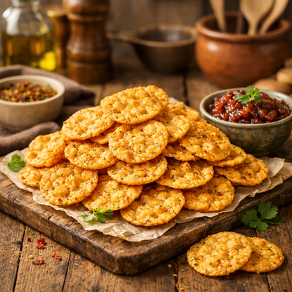 Chutney Flavored Rice Crackers — lifestyle_image