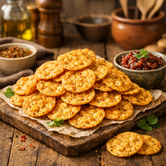 Chutney Flavored Rice Crackers — lifestyle_image