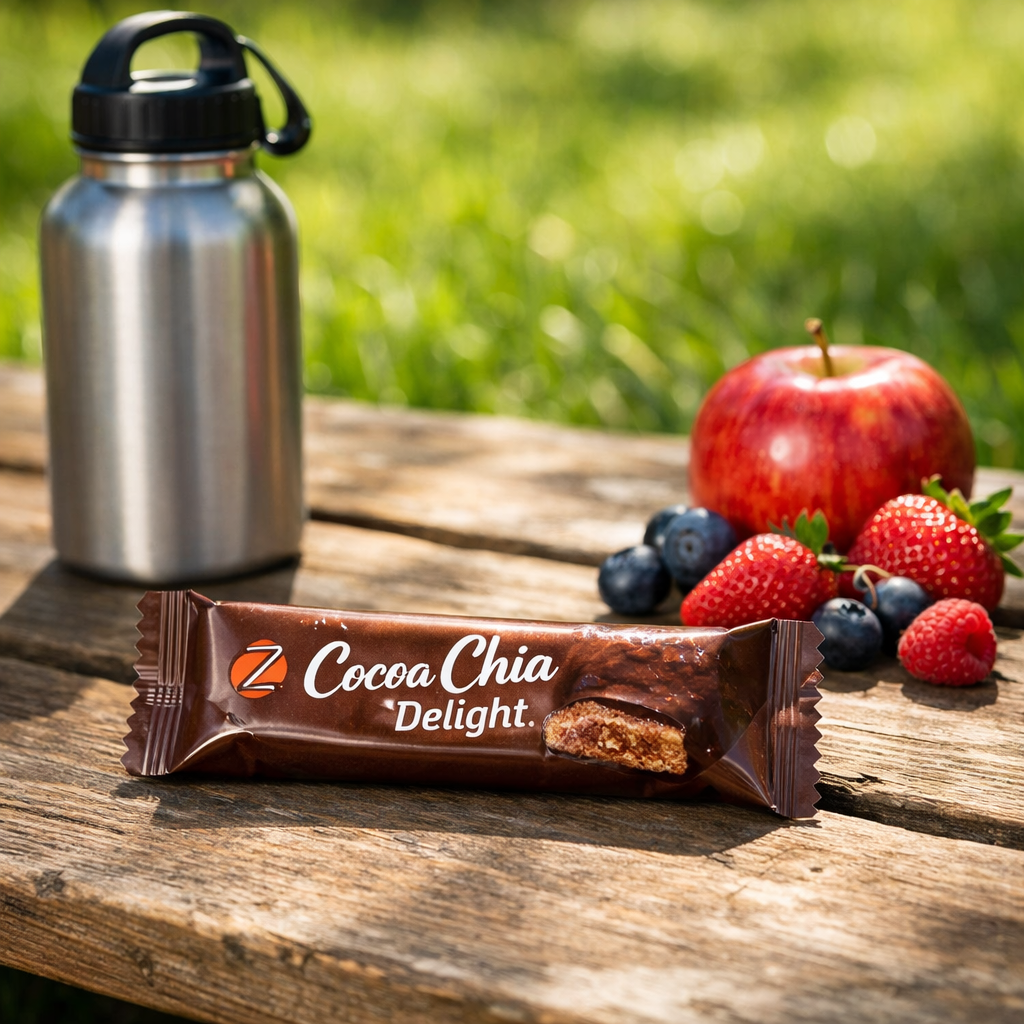 Cocoa Chia Delight Protein Bar — 100g