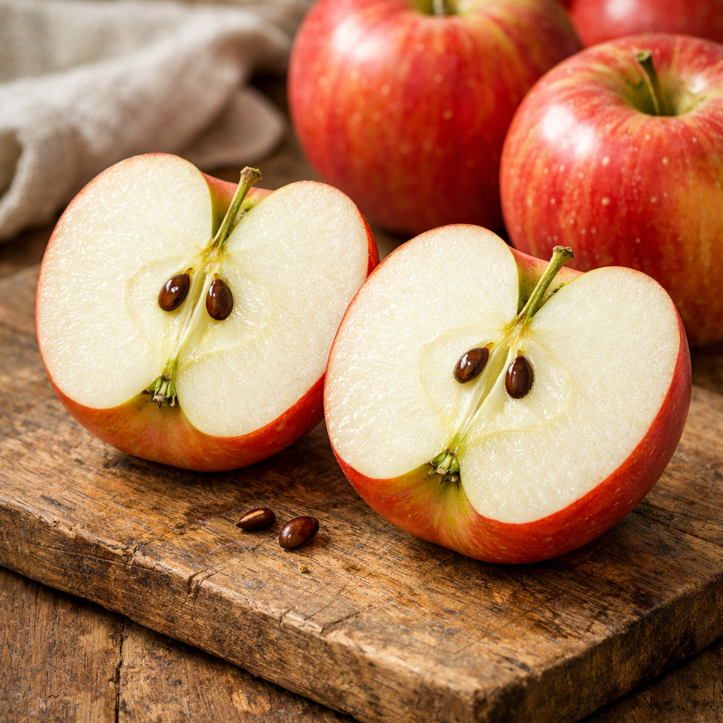 Crisp Fuji Apples Loose — cut-open