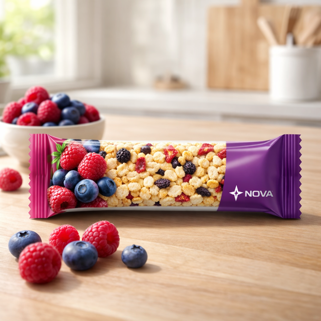 Crispy Berry Fusion Protein Bar — lifestyle shot