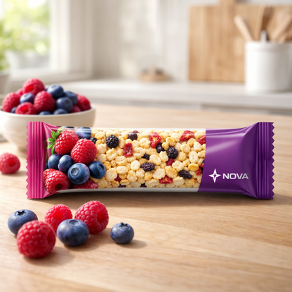 Crispy Berry Fusion Protein Bar — lifestyle shot