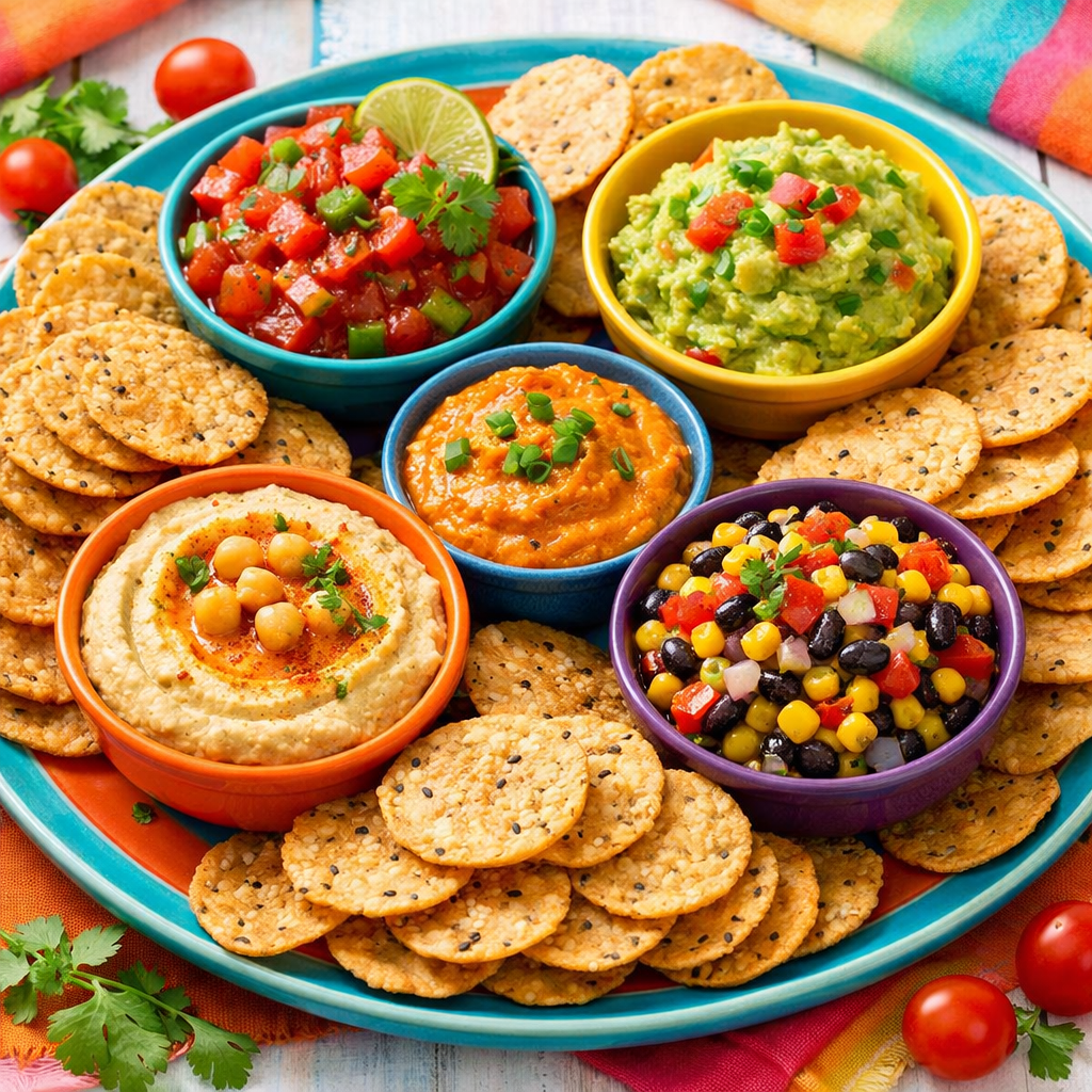Crispy Lentil Wafers — Serving Suggestion