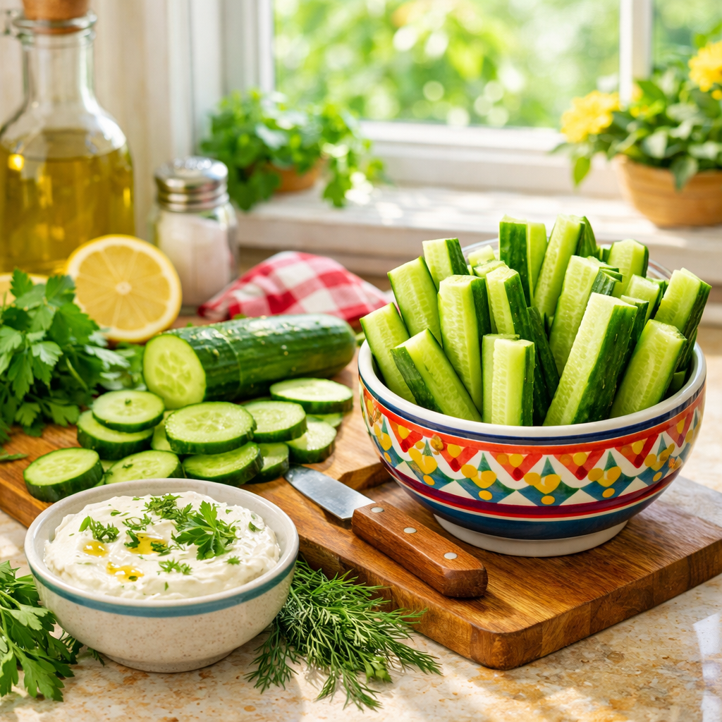 Crunchy Cucumber Sticks — lifestyle