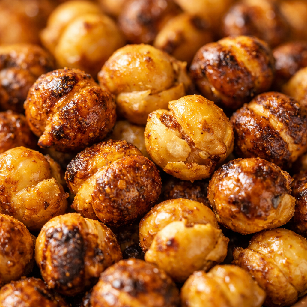Crunchy Roasted Chana — close-up detail