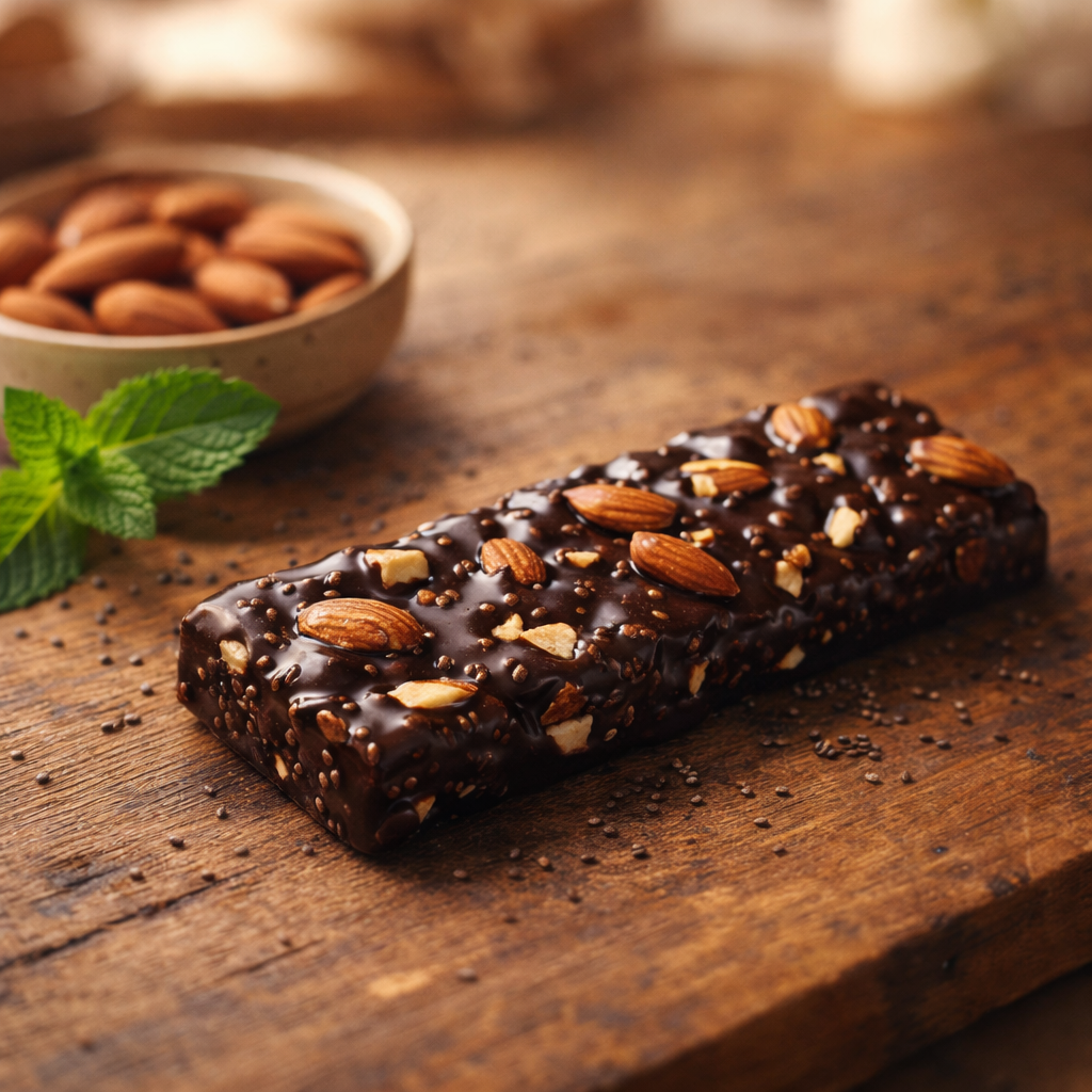 Dark Chocolate Almond Chia Bar — lifestyle
