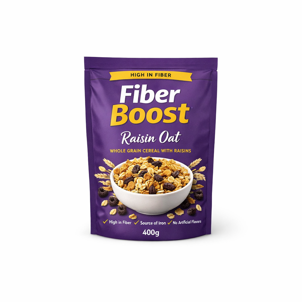 Fiber Boost Cereal - Raisin Oat — 400g / 400g