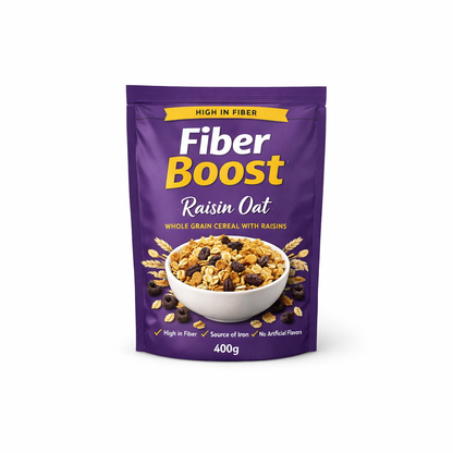 Fiber Boost Cereal - Raisin Oat — 400g / 400g