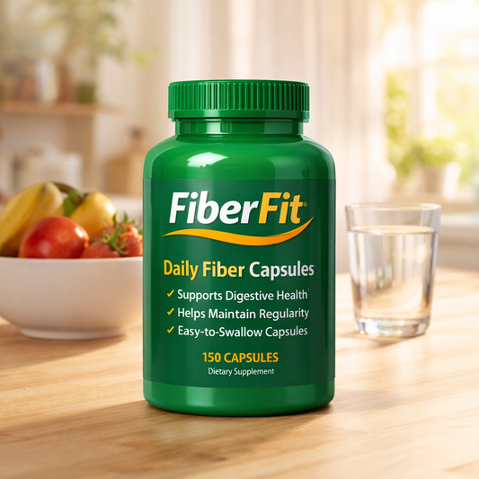 FiberFit Daily Fiber Capsules — lifestyle shot