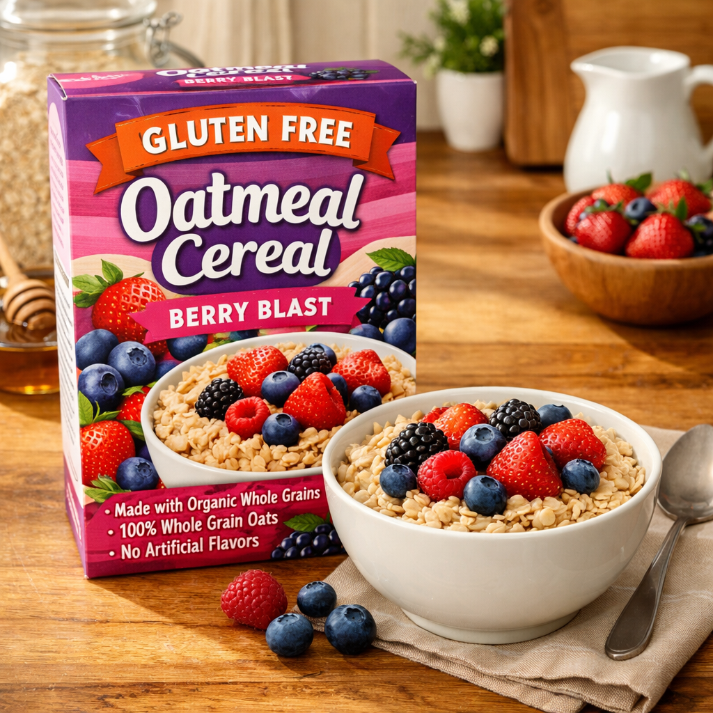 Gluten Free Oatmeal Cereal - Berry Blast — 400g / 400g