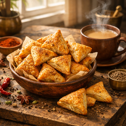 Karam Masala Puff Pastry — lifestyle shot