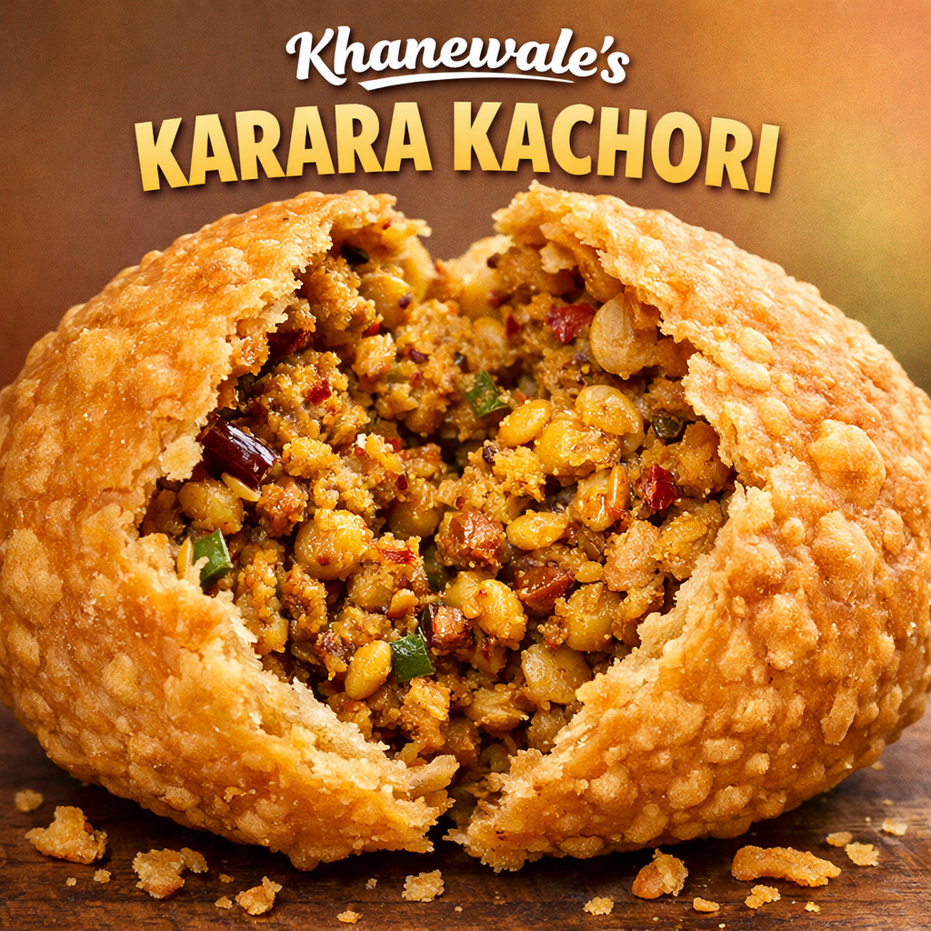 Khanewale's Karara Kachori — close-up