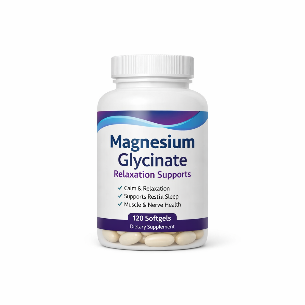 Magnesium Glycinate Relaxation Supports — 200mg