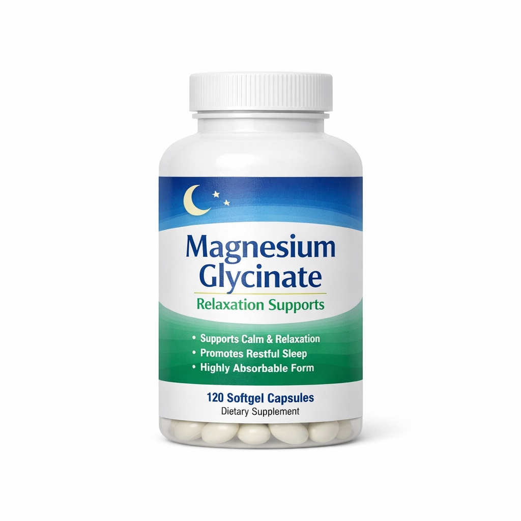 Magnesium Glycinate Relaxation Supports — 300mg