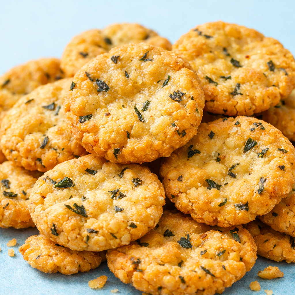Methi Mathri Munchies — close-up