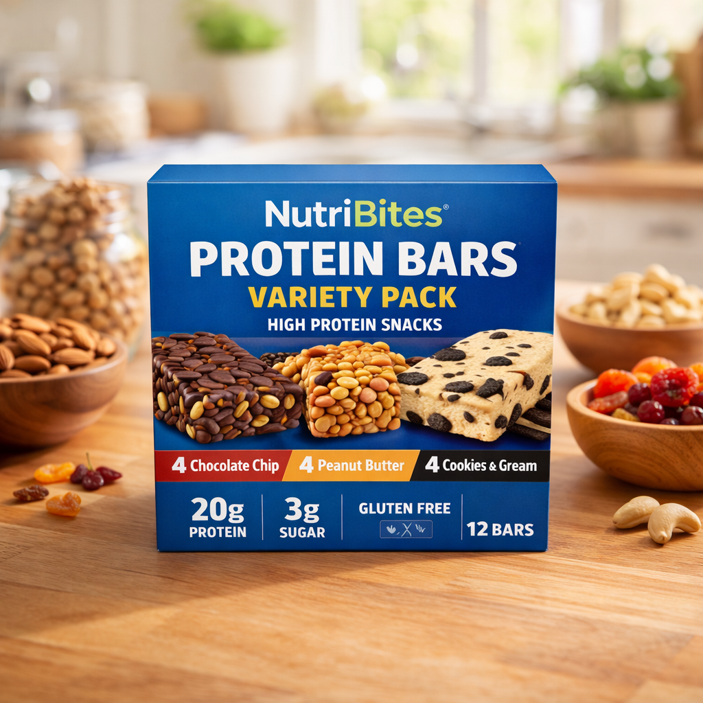NutriBites Protein Bars Variety Pack — lifestyle