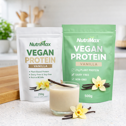 NutriMax Vegan Protein Vanilla — lifestyle