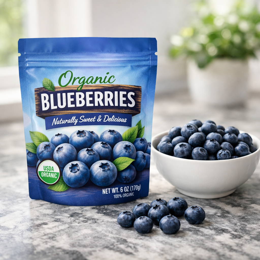 Organic Blueberries Pouch — lifestyle