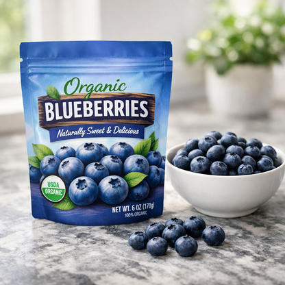 Organic Blueberries Pouch — lifestyle