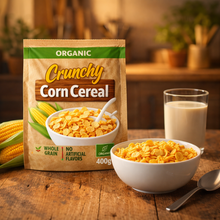 Organic Crunchy Corn Cereal — lifestyle shot