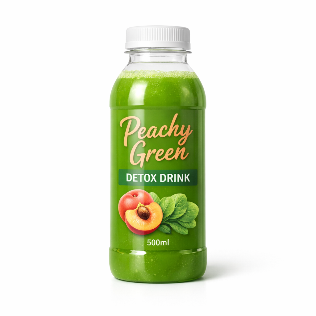 Peachy Green Detox Drink — 500ml
