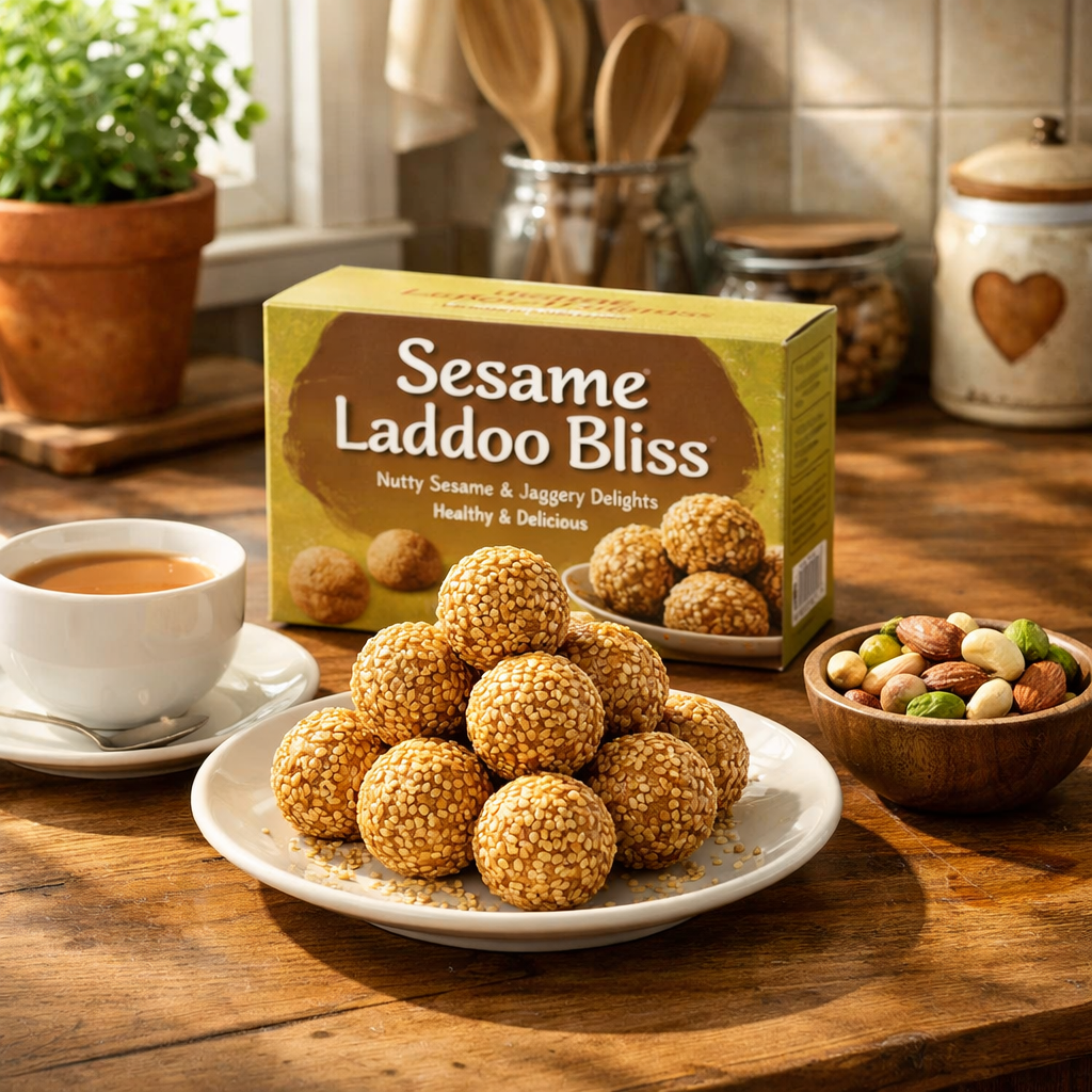 Sesame Laddoo Bliss — lifestyle shot