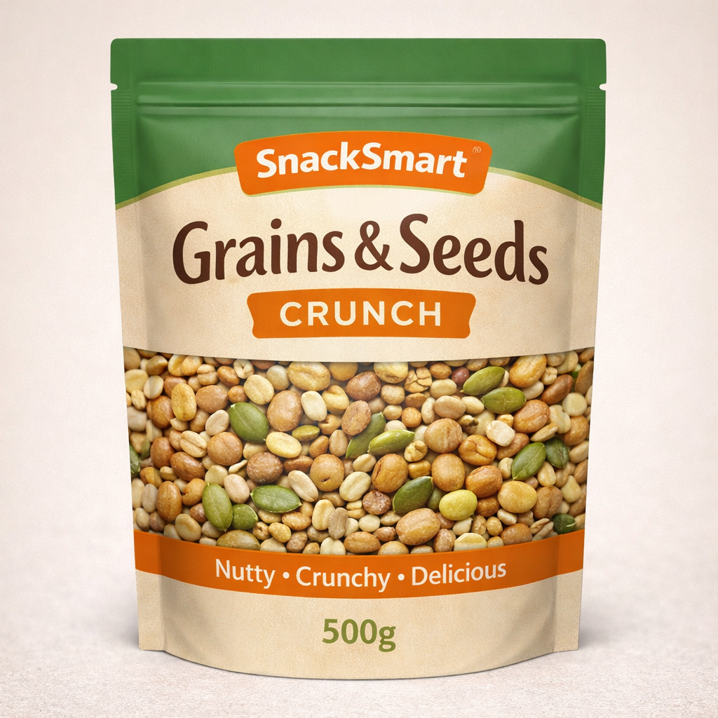 SnackSmart Grains & Seeds Crunch — 500g
