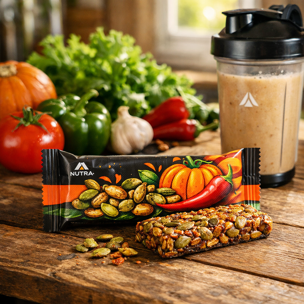 Spicy Pumpkin Seeds Protein Bar — 100g
