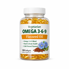 Vegetarian Omega 3-6-9 Flaxseed Oil — 30 Count