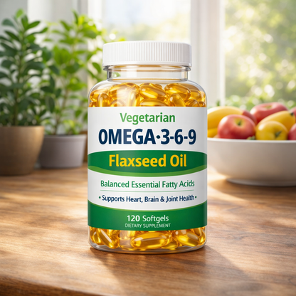 Vegetarian Omega 3-6-9 Flaxseed Oil — lifestyle