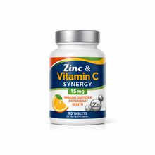 Zinc & Vitamin C Synergy Tablets — 15mg